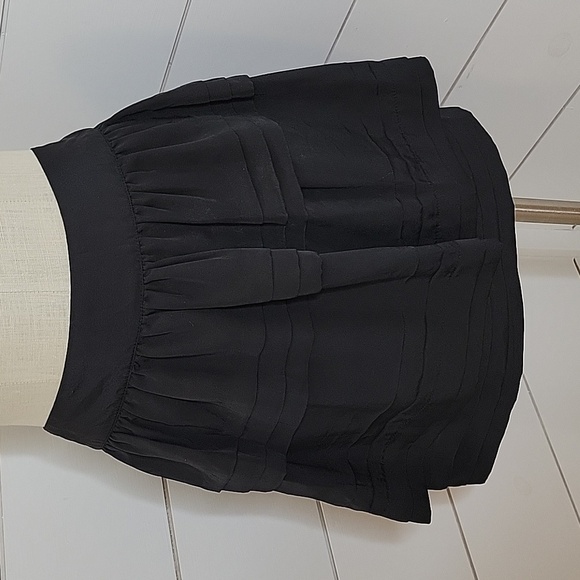 KIMICHI BLUE size 10 black tiered mini skirt urban outfitters - Picture 2 of 5